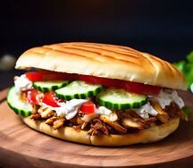 Донер с курицей (двойной)