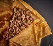 Блин с мясом