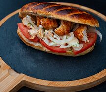 Шашлык в лаваше из курицы