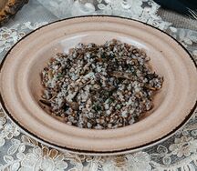 Гречка с грибами и луком
