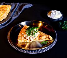 Блин с курицей и грибами