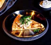 Блин с курицей и сыром