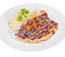 Куриная отбивная под соусом терияки