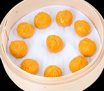 Дамплинги со свининой и говядиной, тофу и кимчи