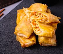 Спринг-роллы с курицей и овощами
