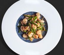 Соте из морских гребешков