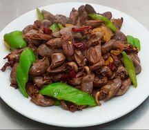 Куриное сердце с овощами №502