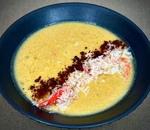 Нежный крем-суп с крабовым мясом
