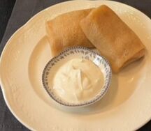 Блинчики с сёмгой  маскарпоне