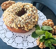 Пончики Нутелла с орехами