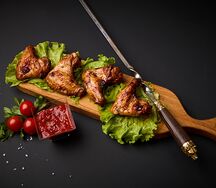Крылышки куриные на углях