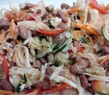 Салат Корейский с фасолью