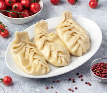 Хинкали с сыром сулугуни