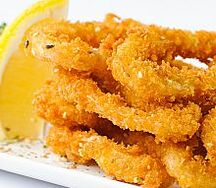 Кольца кальмара и соус
