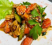 Куриное филе с овощами 