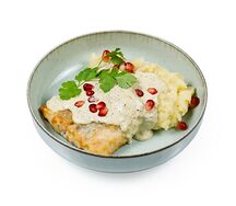 Судак с картофельным пюре
