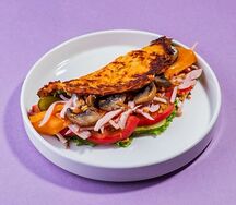 Драник картофельный с ветчиной и сыром чеддер