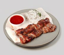 Шашлык из мягкой свиной шеи  