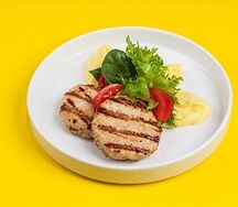 Куриные котлетки с пюрешкой