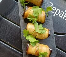 Рулетики по-грузински из баклажанов