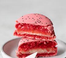 Макарон цветок мака