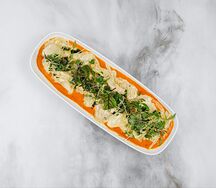 Трубач с соусом из печеных томатов