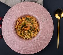 Пшеничная лапша с морепродуктами