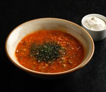 Рассольник с куриными сердечками