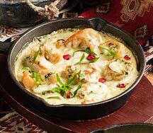Шкмерули с креветками