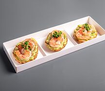 Брускетты с креветкой