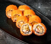 Ролл с пикантным крабом и манго