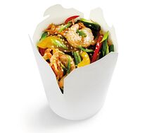 Wok Удон с креветкой в сеульском соусе