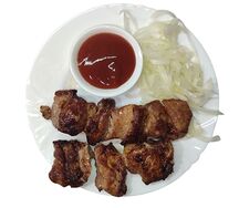 Шашлык из свиной шеи 