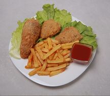 4 крылья & 1 голень & фри & соус