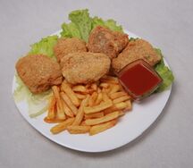 10 крылья & фри & соус