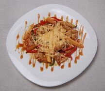 Курица терияки с сыром