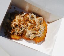 Хашбраун с грибным жюльеном 