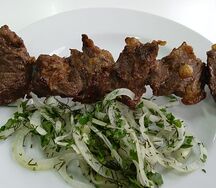 Шашлык из говядины кусковой