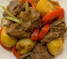 Баранина с овощами