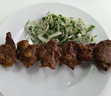 Шашлык из бараньей мякоти