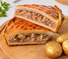Пирог с мясом и картошкой