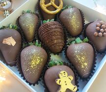 Клубника в шоколаде Merry Christmas