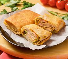 Блин с ветчиной и сыром