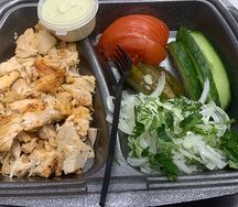 Шаурма на тарелке