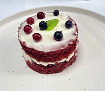Красный бархат с клюквой