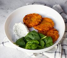 Драники с тыквой и морковью