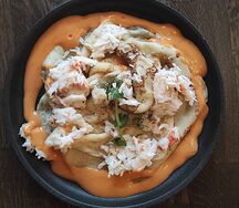 Блины с крабом