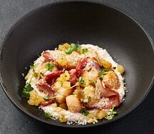 Гребешки c беконом