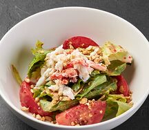 Салат с мясом камчатского краба