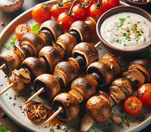 Шашлык из шампиньонов